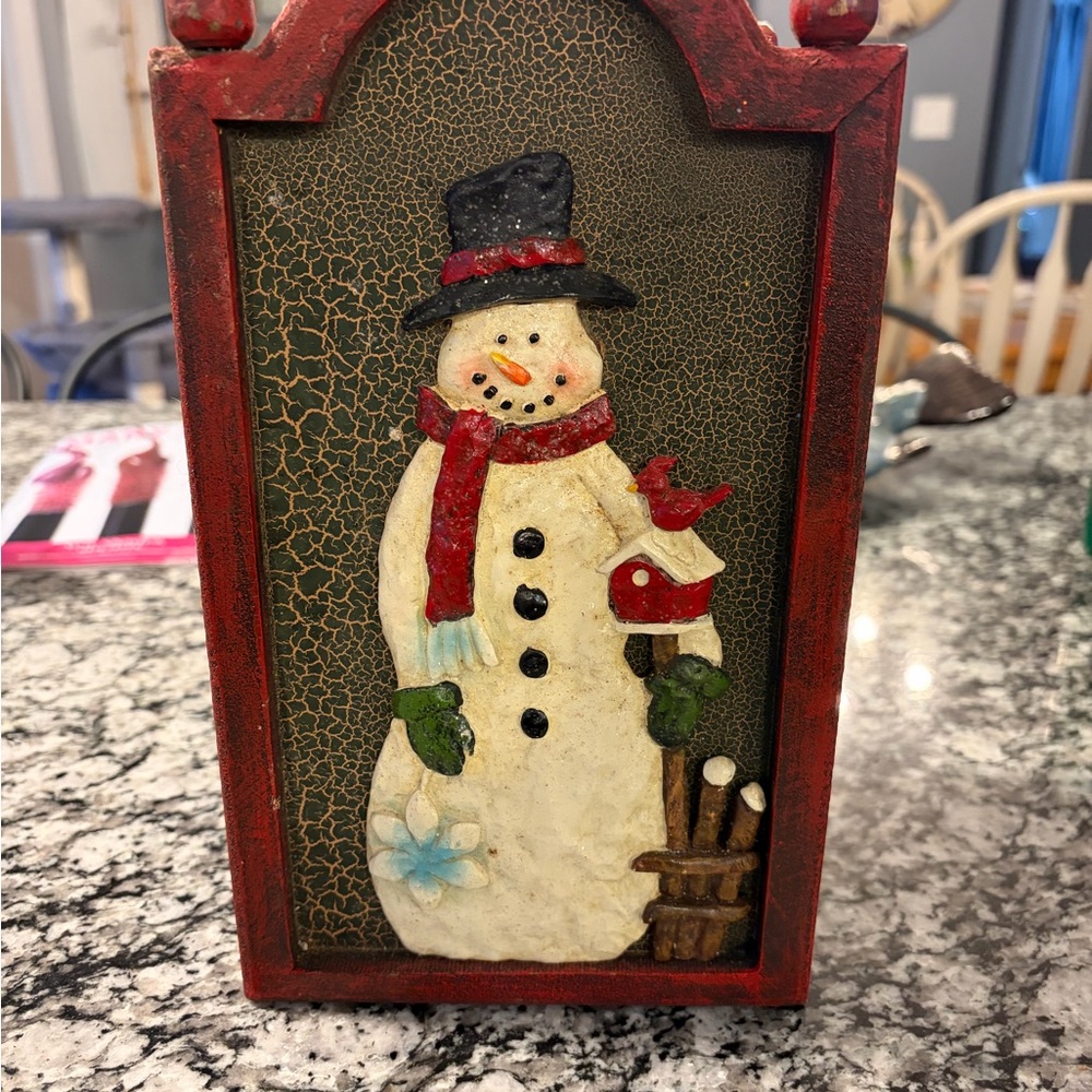 Festive Snowman Holiday Lantern
